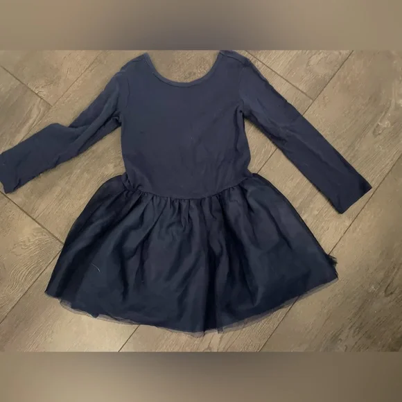 4t navy blue dress Vintage Navy Blue & White Toddler Girls Nautical-Theme Sailor Dress, S   The Mustard Dandelion